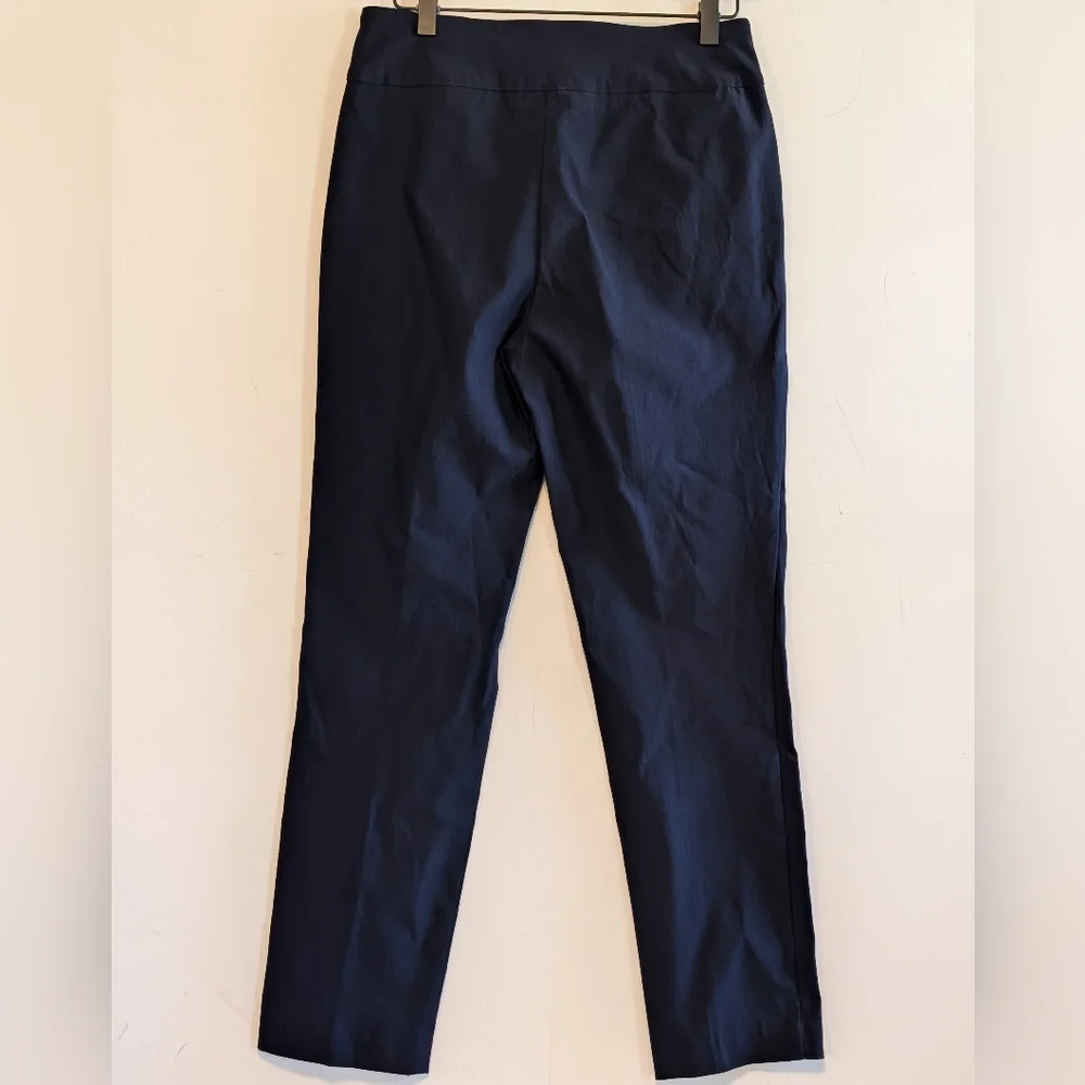 Tribal Navy Pull On Stretch Dress Pants Size 6 Straight Leg Career Versatile - Picture 6 of 6